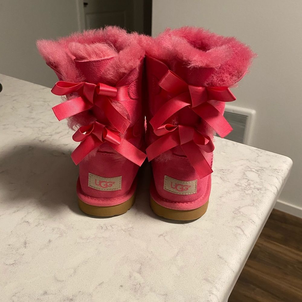 UGG Pink Bailey Bow boots!